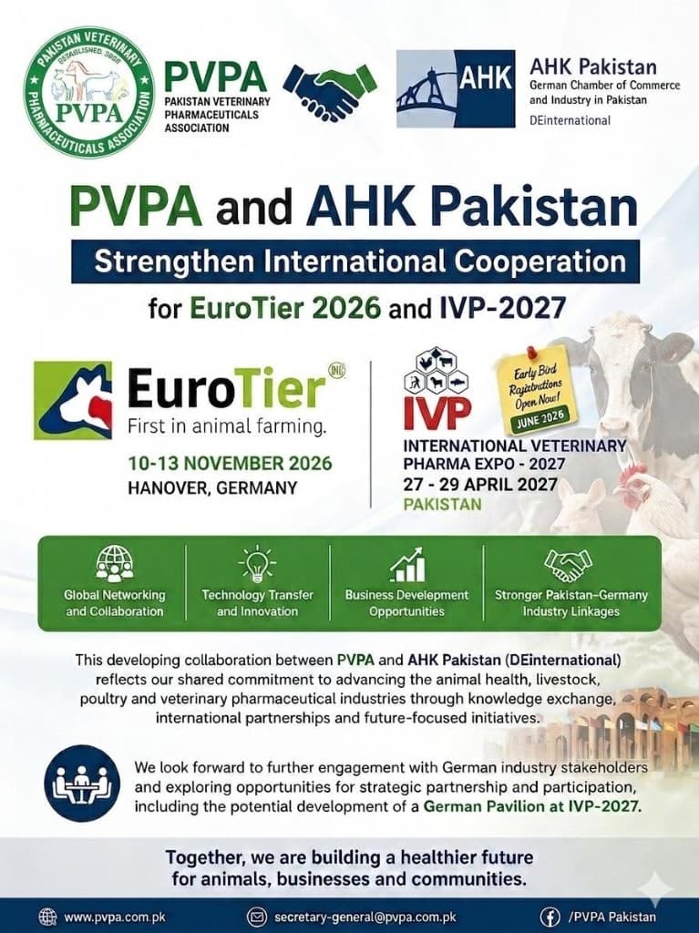 PVPA and AHK Pakistan cooperation for EuroTier 2026 and IVP-2027