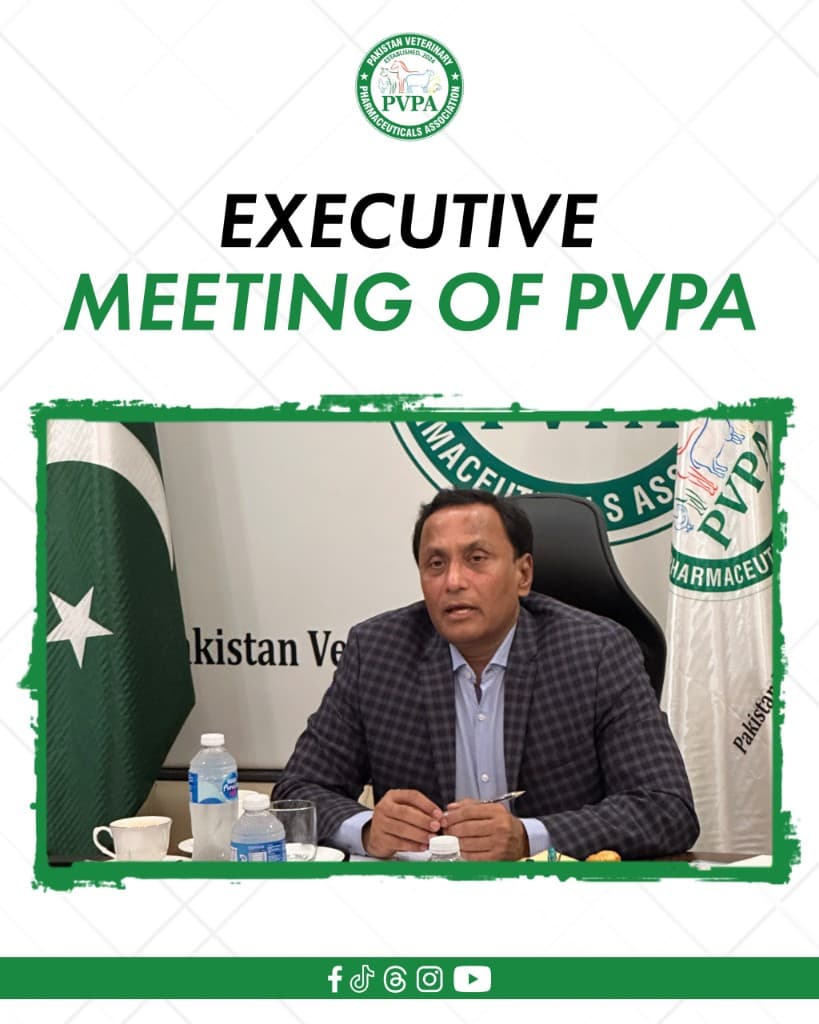 Chairman Dr Asim Mahmood Khan addressing the Executive Meeting of PVPA