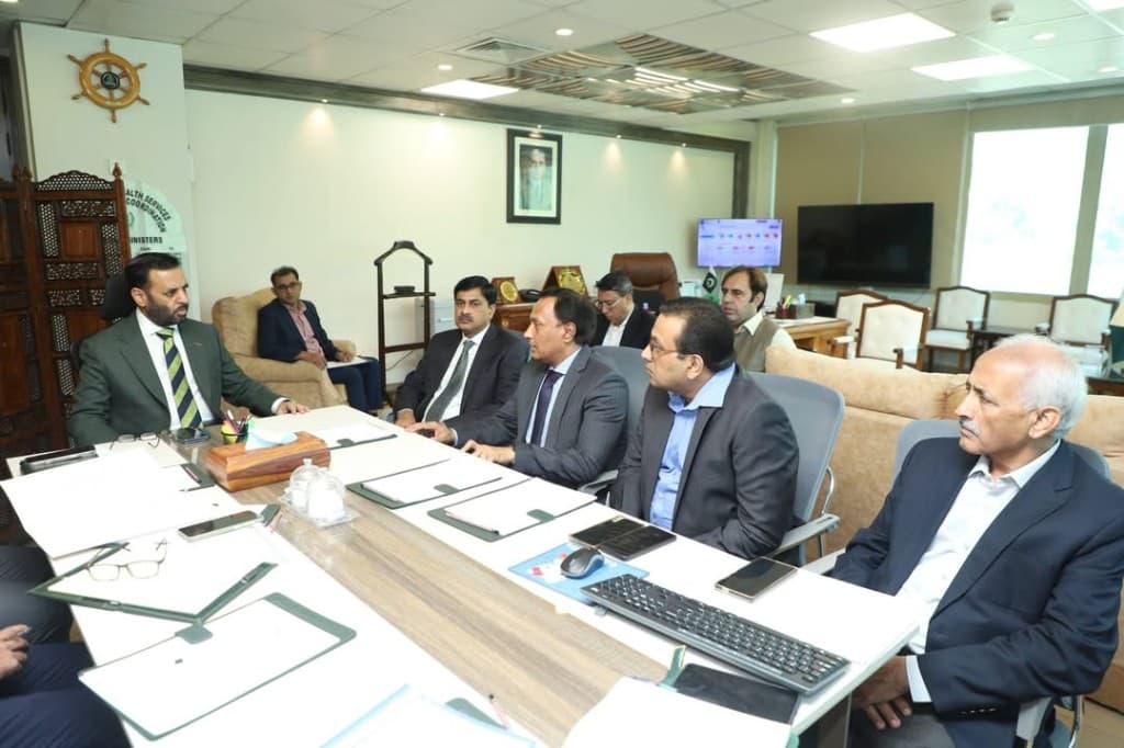 PVPA delegation in discussion with the Federal Minister for Health and DRAP leadership, 30 September 2026.