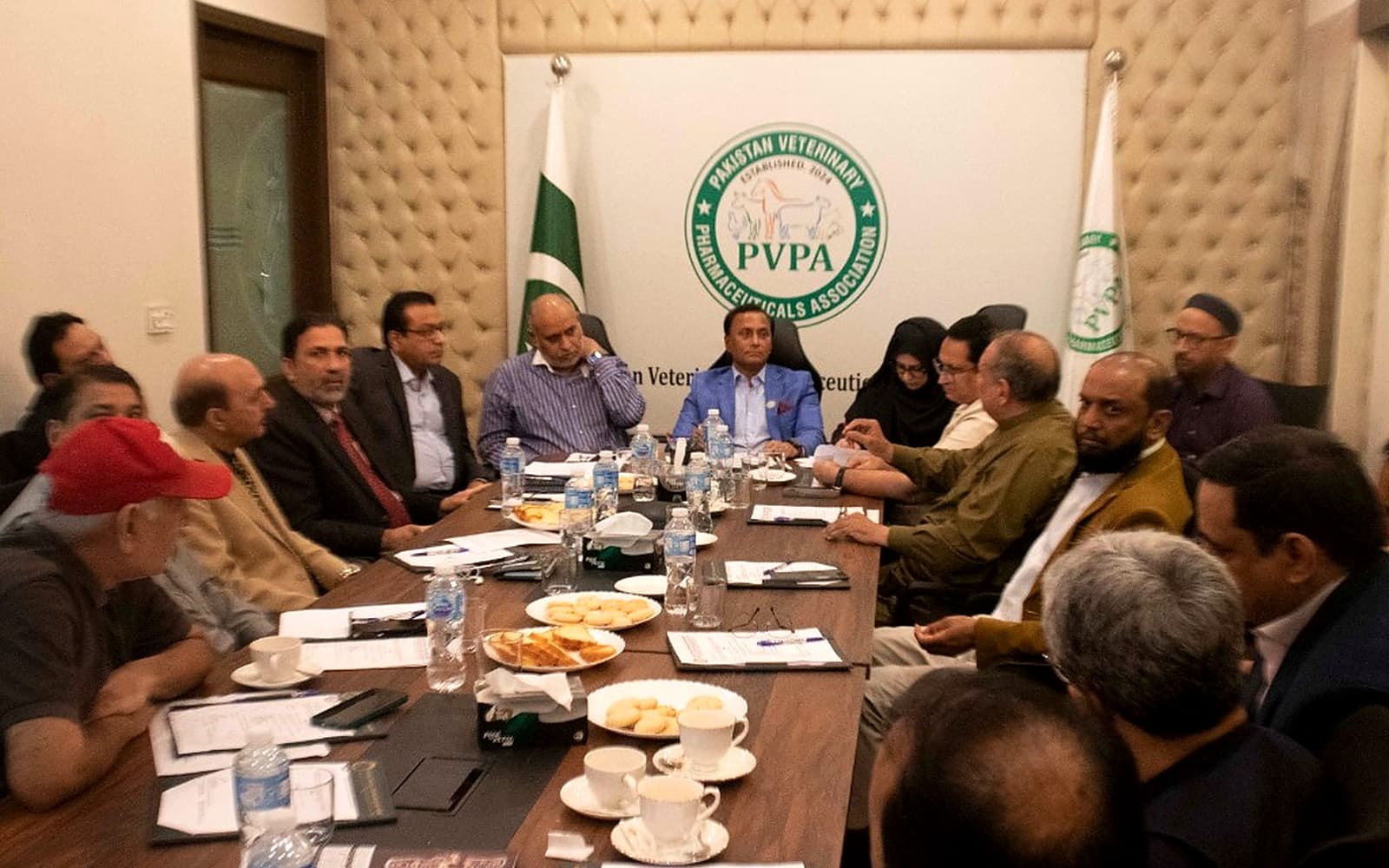 Participants at the grand meeting at PVPA House, Lahore, on 24 October 2026.