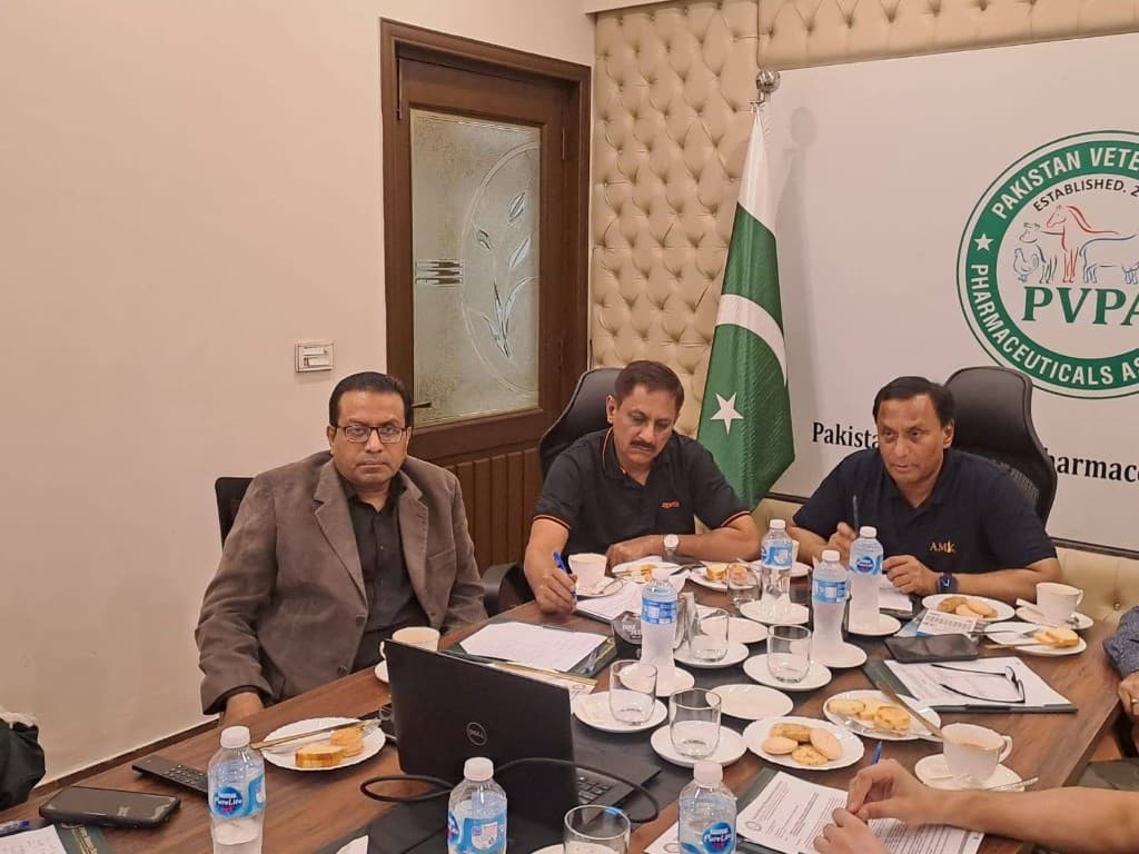 PVPA meeting at PVPA Office, Lahore, on 29 September 2026, chaired by Dr. Asim Mahmood Khan, on 2-D barcode and serialization requirements.